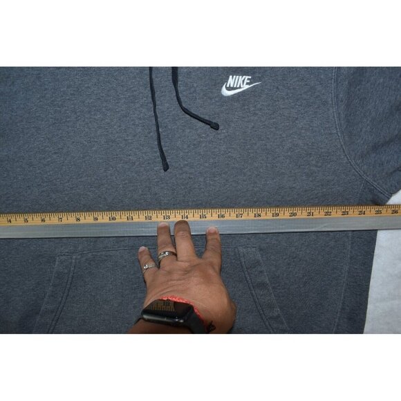 Nike Sportswear Club Fleece Men's Pullover Size XL Gray Hoodie BV2654-071 - Picture 11 of 12
